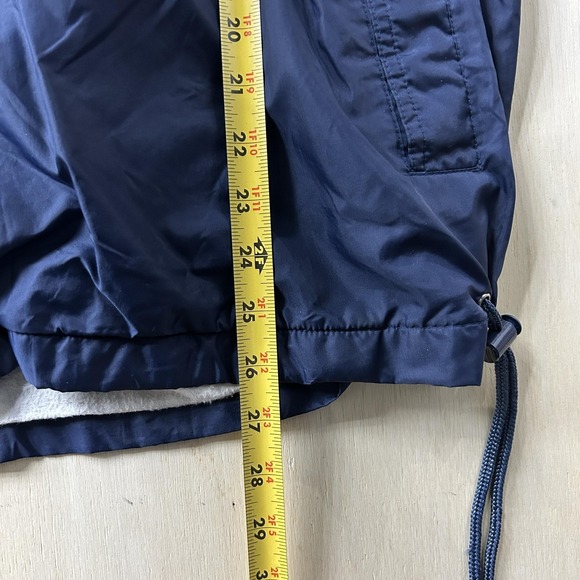 VTG Black Ice Jacket Mens Large Green Nylon Hooded 1/4 Zip Pullover Lined Anorak - Picture 5 of 7